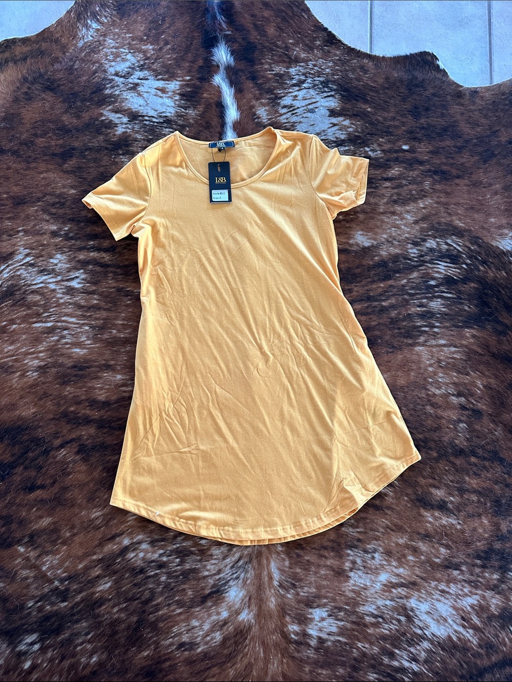 NWT lucky and blessed yellow dress